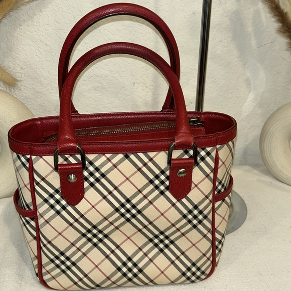 BURBERRY Nova Check Hand Bag red - Picture 4 of 13